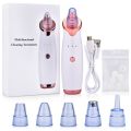 Microdermabrasion Blackhead Remover Vacuum Suction Face Pimple Acne Comedone Extractor Facial Pores Cleaner Skin Care ToolsWhite（White）. 