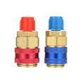 2pcs R134A High Tools DIY Low Quick Coupler Connector Adapter Type Auto AC Manifold Gauge. 