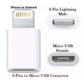 Iphone Lightning To Android Micro Usb Converter USB Adapter. 