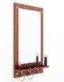 Dressing Table / Wall Mirror with Shelf and Hanging Hook. 