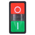 Button Switch AS-22/25N Double Push-Button with LED Light NO+NC On-Off Momentary. 