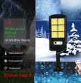 LED Solar powered light by IPR motion sensor LED landscape solar garden street light pole sol floodlight. 