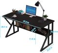 K-Shaped Simple Home Desk - Office Simple Study Desk - Student Writing Desktop Desk - Modern Economic Computer Desk - 47.2x23.6x28.8 inch Gaming Computer Desk with Storage, for Office, Bedroom Black. 