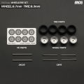 BNDS 1:64 Metal Wheels Rubber Tires by SSR XR-4 Hot Rim Custom Modified Parts JDM VIP Style Model Car Vehicle 4pcs Set Toy. 