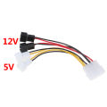 PC 4-Pin Molex/IDE to 3-Pin CPU/Chasis/Case Fan Power Cable Adapter Connector. 