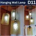 Beautiful Aesthetic Hanging Wall Lamp 3 pcs Set Beautiful Roof Lamp For Bedroom Unique Modern Fibre Plastic Haging Wall Lamps With Wooden Base and 3 modes Bulb E27 Hanging wall lamp Stylish Lamps For Hall Room Dining Room Bedroom jhumar fanoos chandelier. 