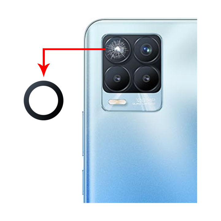 Realme Pro Camera Glass Replacement Rear Back Camera Lens For Realme  Pro Black Burrak