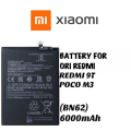 Redmi 9T / Poco M3 Battery Replacement BN62 Battery with 6000mAh_Black. 
