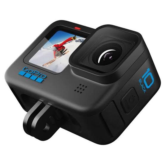 GoPro HERO10 Black - Waterproof Action Camera with Front LCD and Touch Rear Screens, 5.3K60 Ultra HD Video, 23MP Photos, 1080p Live Streaming, Webcam, Stabilization