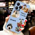 For iPhone 12 Pro Max Back Cover Case Fashion Cartoon Hand Dog Soft Silicone Shockproof Camera Lens Protector Phone Cases. 