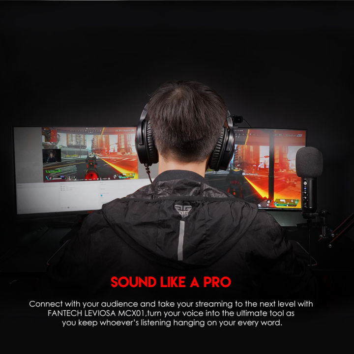 FANTECH%20MCX01%20LEVIOSA%20Professional%20Condenser%20Microphone%20With%20RGB%20Illumination%20And%20Cardioid%20Polar%20Pattern%20USB%20XLR%20Cable%20With%20Table%20Stand%20-%20Image%2010