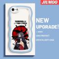 JIUMOO For iPhone 6 6 Plus 6s 6s Plus Case Cartoon Uchiha Itachi Pattern Colorful Lovely Cream Wave Border Soft Clear Shockproof Phone Cases Creative Camera Transparent Casing Simple Gentle Protective Cover. 