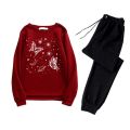 New Butterfly and Stars Printed Summer Tracksuit T-Shirt and Trouser For Women - Fashionable and Cool Women's Tracksuit. 