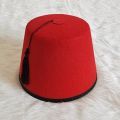 Tarboosh Fez Hat for Men Universal Red Moroccan Hat Ottoman Round Hat Breathable Turkish Tassels Cap Role Play Headwear. 
