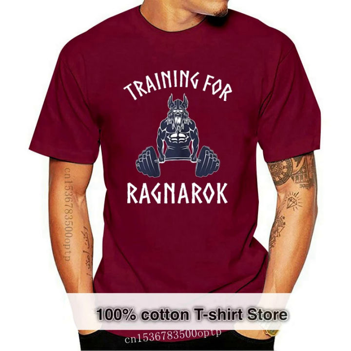 Viking training for Ragnarok shirt Norse gym T-shirt black-Navy men-women-youthv homme plus size tee shirt