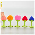 Silicone teether baby infant bite teethers Baby Fruit Teething Toy Mainan Gigit Bayi Lembut Berbentuk Buah-Buahan. 