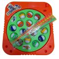 Electric Fishing Game Toy with Rotating Turntable | Interactive Fishing Rod Toy for Kids | Educational Toy with Music | High-Quality and Affordable Children's Fishing Toy | Includes 15 Fishes. 