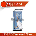 Oppo A72 Full Black 9D/5D/10D/11D/6D Tempered Glass Screen Protector Edge to Edge Full Glue Premium Quality Film For A72. 