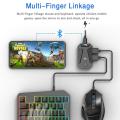 Gaming Set MIX Pro /Mix Lite 4 IN 1 Mobile Game Combo Pack /Gaming Converter/Wired Gaming Keypad Ergonomic One-headed PUBG /  games with wire or with Bluetooth connection. 