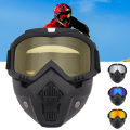 Strom Trooper Clarity Guard MotoVisor Detachable Riding Goggles Moto Mask Removable Face Guard. 