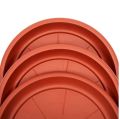 Pack of 1, 2 , 3 , 4 , 5 Plastic 14 inch Plate Terracotta Color | Round Plant Saucer Drip | Plastic Tray Garden Pot | Pot Base Plate (Terracotta Color). 