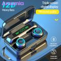 Amamia In-ear Earphones Large Capacity Bluetooth-compatible 5.1 12D Sound Effect Earbuds. 