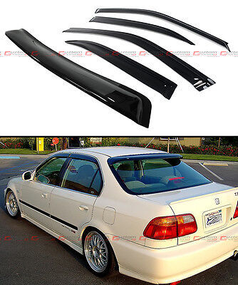 Honda civic 1996-2001 air press window rain visor