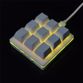 1 PCS 9-Key Mini Mechanical Keypad Select All Copy Paste Custom Shortcut Key One-Key Password Mechanical Osu Game Plastic Red Axis Keyboard. 