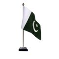 Pakistan Table Flag with Stand – Executive Office & School Desk Decor | Ideal for Patriotic Displays & Desk Organizer. 
