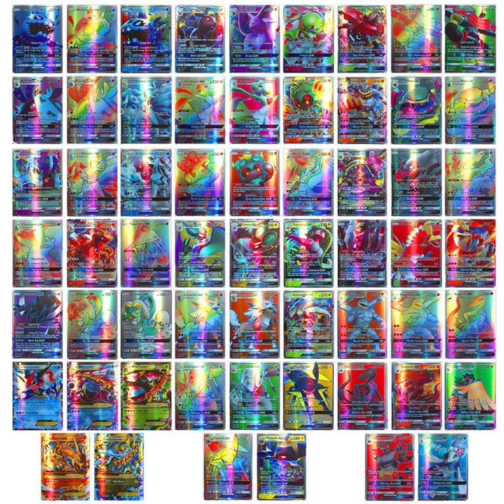 100pcs/Box For Pokemon GX Cards Vmax English Shining Trading Collectible Game Card Booster Box Spanish Kid Battle Game Toys Gift