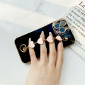COROGI for OPPO F7 Back Cover with Love Heart Bracelet Chain Stylish 6D Plating Shiny Cases Soft Silicone Mobile Phone Case Pouch for Girls. 