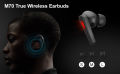 Bloody M70 True Wireless Gaming Earphones - Bluetooth 5.0 - Water Resistant - USB C Charging - For Mobile/Mobile Gaming - Red/Blue. 