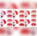 Pack of 6 Super Long Lasting Heng Fang 3D Lip Tint kiss proof & Cheek Stain H7020 Liquid Lip Blush & Cheek Tint stain Tinted lip and Cheek Stain. 