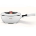 Colorful Dingdong Electric wok 5L capacity electric cooking pot electric pot electric cooker 24cm large caliber 1000W multi cooker Frying Pan Multi-function Household Integrated Cooking and Frying Dormitory Student Electric Hot Pot. 