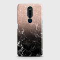 Oppo F11 Pro Cover Case Rose and black marbel  Hard Cover- Design 39 Cover. 