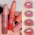 NANAKOR 4PCS/set Cute Crayon Matte Lipstick Long Lasting Velvet Rose Purple Lips Tint Easy To Color Waterproof Lips Makeup Cosmetic. 