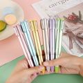 1pc Creative Luminous Rocket Missile Shaped Neutral Pen With Lamp Signature Pen For Student Writing Stationery. 