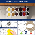 K-Cup Holder, Under Cabinet Pull Up Storage Coffee Holder Black. 