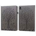 (New) For Lenovo Legion Y700 Tree & Deer Pattern Pressed Printing Leather Tablet Case. 