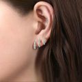 2023 New Silver Color Claws Stud Earrings with Crystal AAA CZ Stone Modern Design Fashion Versatile Accessories Women Jewelry. 