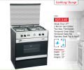 Indus 3 Burner Gas Cooking Range With Glass Top IGT-340 - Black & Silver. 