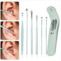 6PCS Ear Cleaner Set Earpick Ear Wax Remover Ear Spoon Ear Cleaning Spiral Earpick Kit Gadget. 