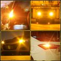 2X 7440 Canbus Super Bright Error Free LED Bulb T20 W21W 144 SMD Amber for Reverse Tail Turn Signal Light. 
