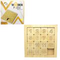 Wooden Number Tiles Puzzle Game – Educational 8, 15, and 24-Digit Moving Puzzle Toy for Kids and Adults – Perfect for Family Fun and Early Learning!. 
