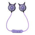 New halterneck outdoor cartoon cute little fan usb charging mini portable big wind small fan manufacturers. 
