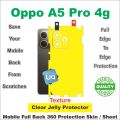 Oppo A5 Pro 4G full Back 360 Protection skin wrap / protection sheet with camera and 4 sides protection top quality. 