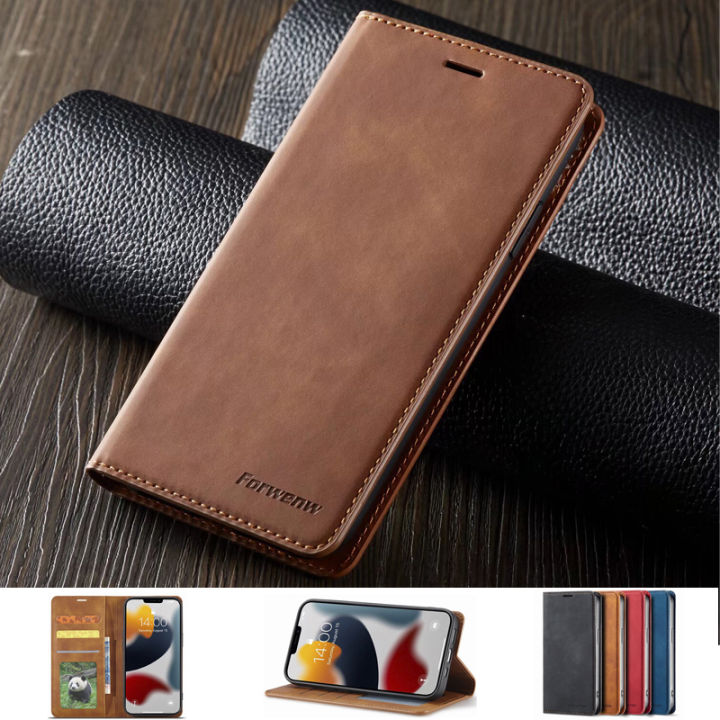 For Redmi Note 13 12 11 10 9 8 7 Pro Plus Max 12S 11S 10S 9S 4G 5G Case Cover Flip Strong Magnetic Leather Wallet Case