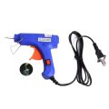 Hot GlueGun 20W Upgraded New Imported GlueGun small glue Sticks Hot Melt GlueGun Removable Anti-hot Cover for DIY Small Craft Projects Blue. 