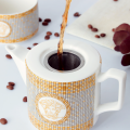 Ceramic teapot and cup set - teapot set for 2 persons - tea cup and kettle set Classy Design. 