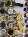Al-Fajr Azan Watch WL-08L (Golden) Swiss-Made Watch  Brown Leather. 